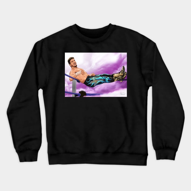 EDDIE "LA RAZA" GUERRERO / TRIBUTE Crewneck Sweatshirt by Jey13